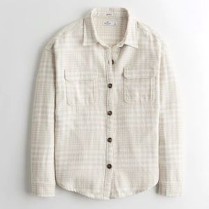 hollister flannel shirt jacket